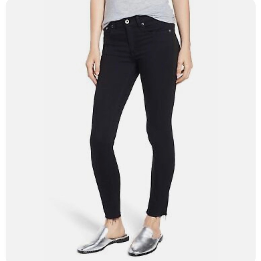 Rag & Bone raw hem ankle skinny